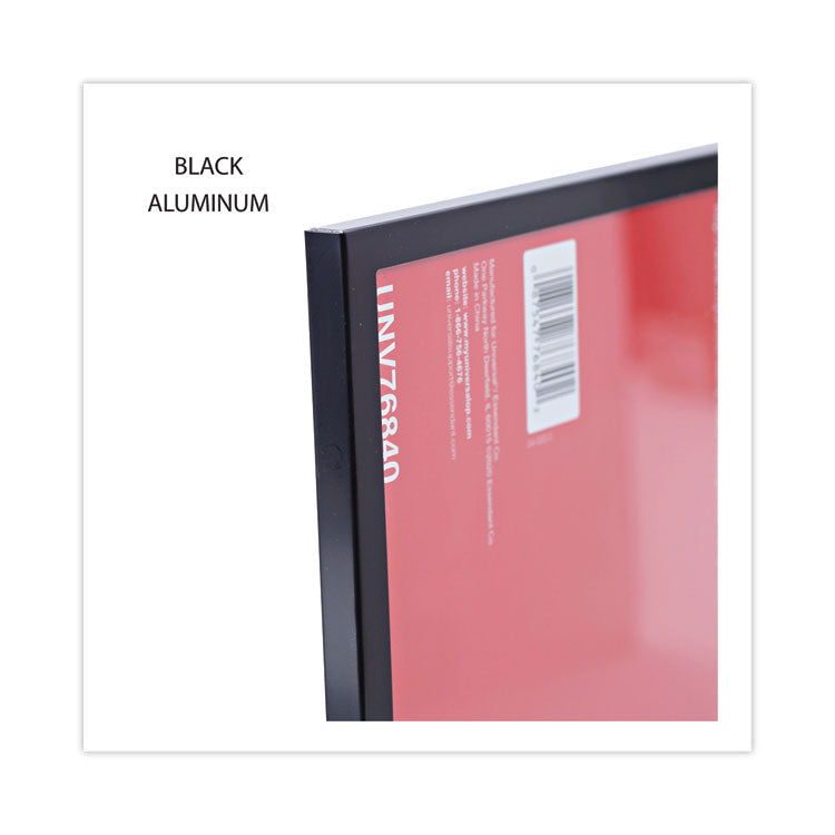 Metal Photo Frame, Aluminum, 8.5 x 11, Black