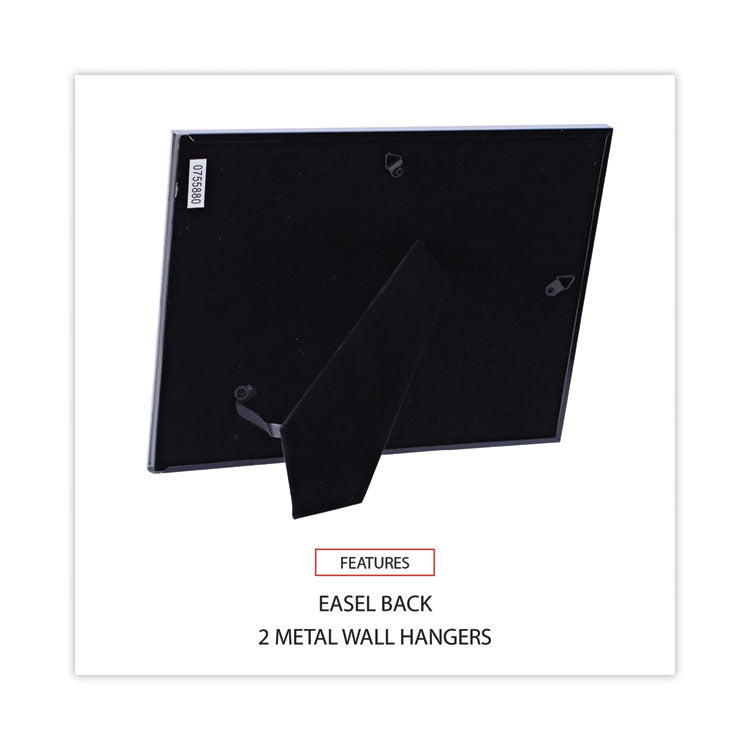 Metal Photo Frame, Aluminum, 8.5 x 11, Black
