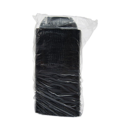 PresentaBowls Pro Black Square Bowls, 48 oz, 8.5 x 8.5 x 2.6, Plastic, 63/Bag, 4 Bags/Carton