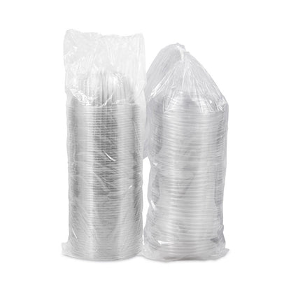 PresentaBowls Bowl/Lid Combo-Paks, 48 oz, Clear, Plastic, 126/Carton