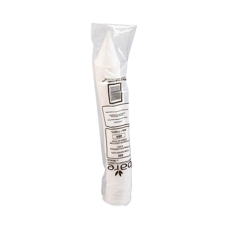 Cone Water Cups, ProPlanet Seal, 4 oz, Paper, White, 200/Pack