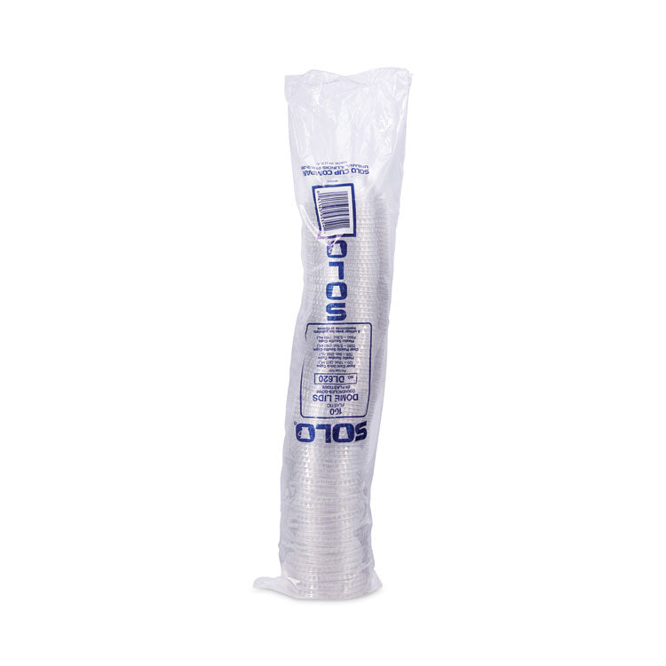 Dome-Top Cold Cup Lids, Fits 2.5 oz to 9 oz Cold Cups, Plastic, Clear, 2,500/Carton
