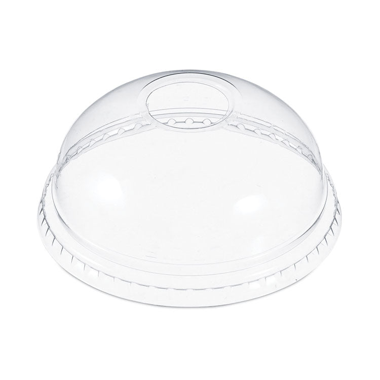 Dome-Top Cold Cup Lids, Fits 12 oz to 24 oz Cold Cups, Plastic, Clear, 1,000/Carton