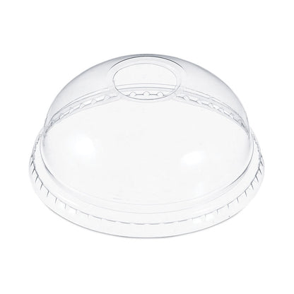 Dome-Top Cold Cup Lids, Fits 12 oz to 24 oz Cold Cups, Plastic, Clear, 1,000/Carton