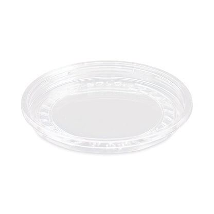Bare Eco-Forward RPET Deli Container Lids, Recessed Lid, Fits 8 oz Containers, Clear, Plastic, 50/Pack, 10 Packs/Carton