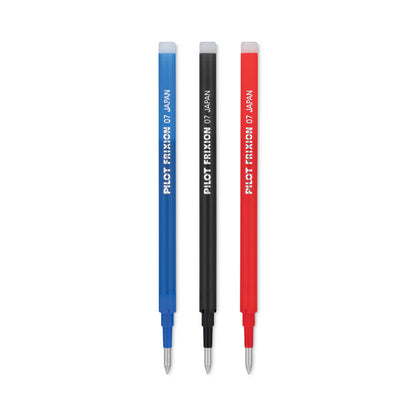 Refill for Pilot FriXion Erasable, FriXion Ball, FriXion Clicker and FriXion LX Gel Ink Pens, Fine-Tip, Assorted Ink, 3/Pack