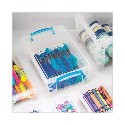 Super Stacker Large Pencil Box, 9" x 5.5" x 2.62", Clear