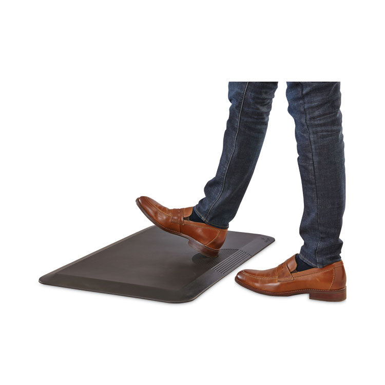 Anti-Fatigue Mat, Rectangular, Black Textured Surface, 20" x 30"