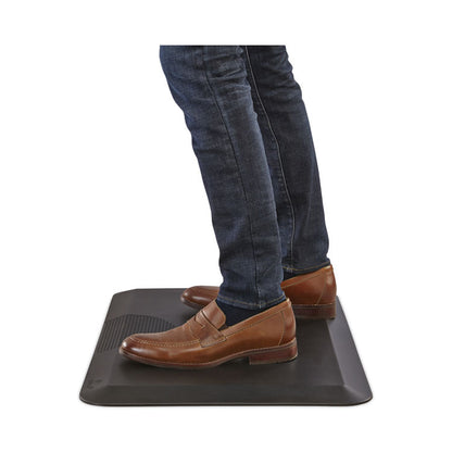 Anti-Fatigue Mat, Rectangular, Black Textured Surface, 20" x 30"