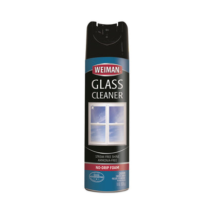 Foaming Glass Cleaner, 19 oz Aerosol Spray, 6/Carton