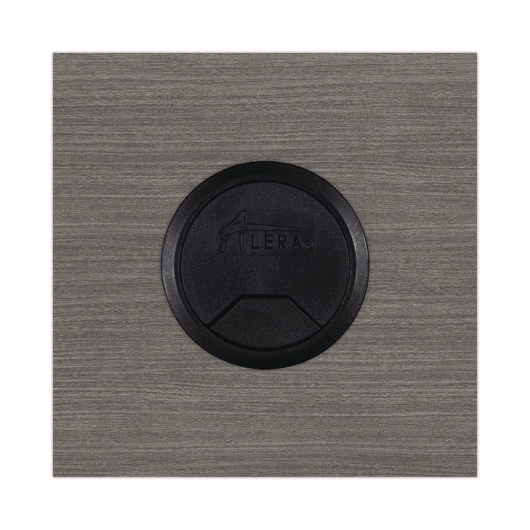 Alera Valencia Series Straight Front Desk Shell, 59.13" x 29.5" x 29.63", Gray