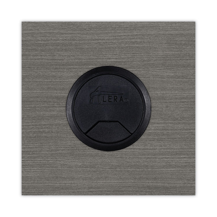 Alera Valencia Series Straight Front Desk Shell, 71" x 35.5" x 29.63", Gray