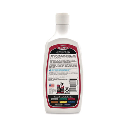 Glass Cook Top Cleaner and Polish, 20 oz, Squeeze Bottle, 6/Carton