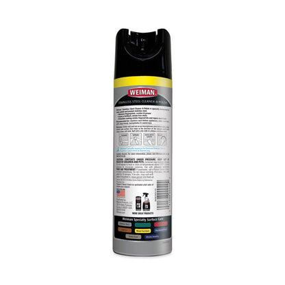 Stainless Steel Cleaner and Polish, 17 oz Aerosol Spray, 6/Carton