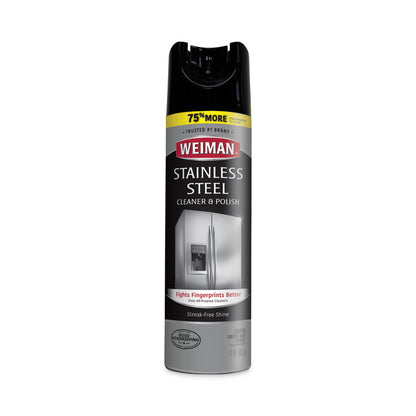 Stainless Steel Cleaner and Polish, 17 oz Aerosol Spray, 6/Carton