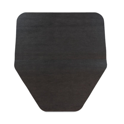 Komodo Urinal Mat, Shield-Shaped, Gray Smooth Surface, 18" x 20", 6/Carton