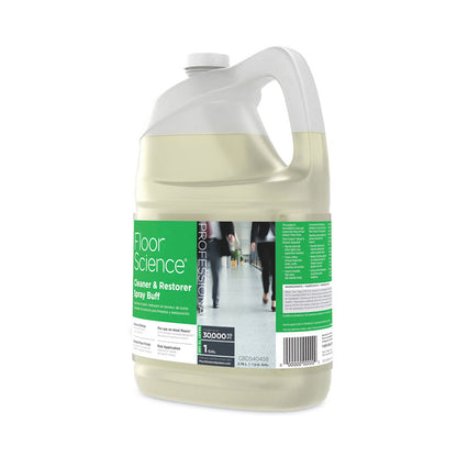 Floor Science Cleaner/Restorer Spray Buff, Citrus Scent, 1 gal Bottle, 4/Carton