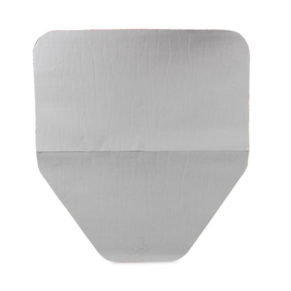 Komodo Urinal Mat, Shield-Shaped, Gray Smooth Surface, 18" x 20", 6/Carton