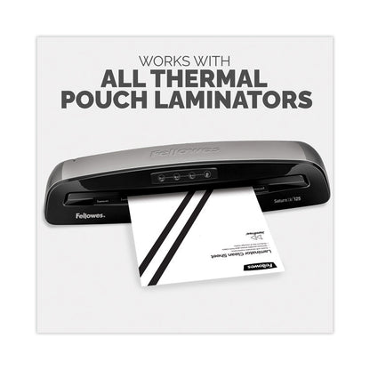 Laminator Cleaning Sheets, 3 to 10 mil, 8.5" x 11", White, 10/Pack