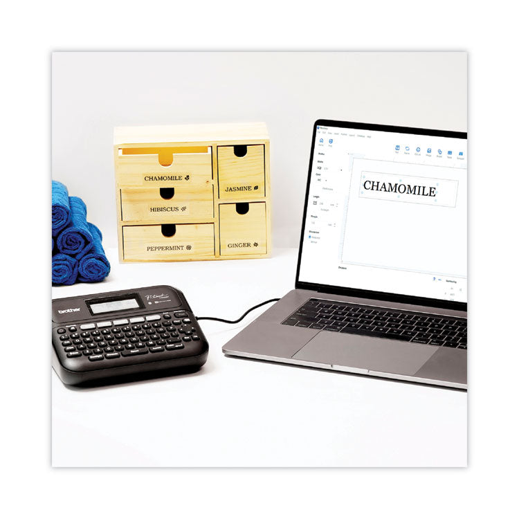 P-Touch Business Expert Connected Label Maker, With 1 Roll Sample Tape, 30 mm/s Print Speed, 7.4 x 7 x 2.8