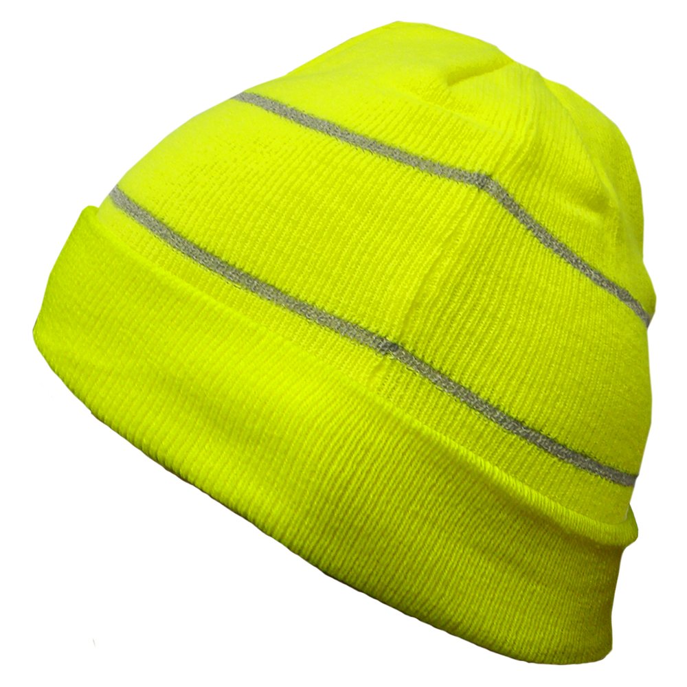 Reflective Apparel by PIP Winter Beanie W/REFLECTIVE Stripes