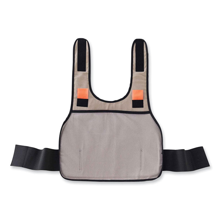 Chill-Its 6235 Standard Phase Change Cooling Vest, Cotton, Small/Medium, Khaki