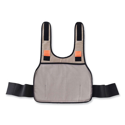 Chill-Its 6235 Standard Phase Change Cooling Vest, Cotton, Large/X-Large, Khaki