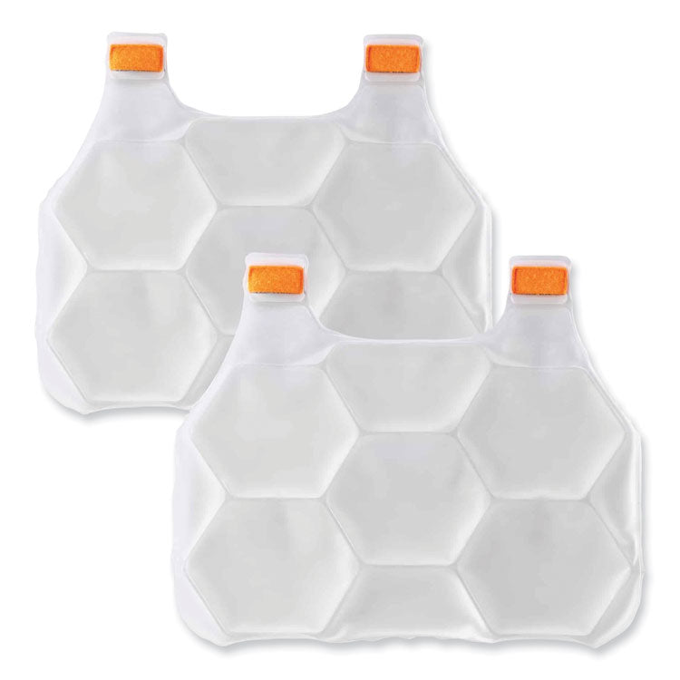 Chill-Its 6220 Phase Change Cooling Vest Charge Packs, Large/X-Large, 18 x 14.75, 2/Pack