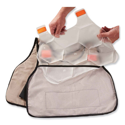 Chill-Its 6220 Phase Change Cooling Vest Charge Packs, Large/X-Large, 18 x 14.75, 2/Pack