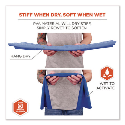 Chill-Its 6603 Evaporative PVA Cooling Band, 29.5 x 4, One Size Fits Most, PVA, Blue