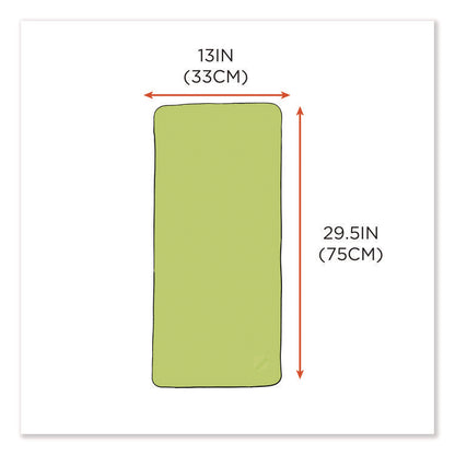 Chill-Its 6602 Evaporative PVA Cooling Towel, 29.5 x 13, One Size Fits Most, PVA, Hi-Vis Lime