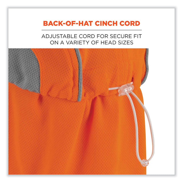 Chill-Its 6650 High-Performance Hat Plus Neck Shade, Polyester, One Size Fits Most, Orange