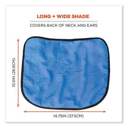 Chill-Its 6670CT Cooling Hard Hat Neck Shade - PVA, 14.75 x 10.5, Lime