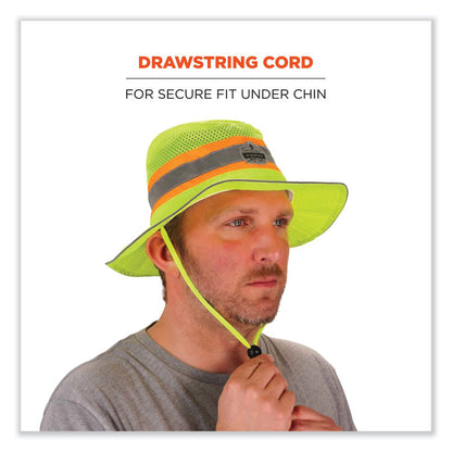 Chill-Its 8935CT Hi-Vis PVA Ranger Sun Hat, Large/X-Large, Lime