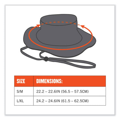 Chill-Its 8936 Lightweight Mesh Paneling Ranger Hat, Cotton/Polyester, Small/Medium, Khaki