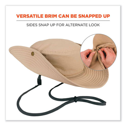 Chill-Its 8936 Lightweight Mesh Paneling Ranger Hat, Cotton/Polyester, Large/X-Large, Khaki