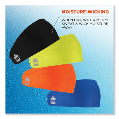 Chill-Its 6634 Performance Knit Cooling Headband, Polyester/Spandex, One Size Fits Most, Blue