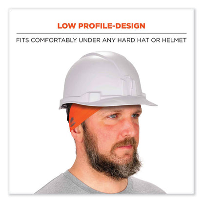 Chill-Its 6634 Performance Knit Cooling Headband, Polyester/Spandex, One Size Fits Most, Orange