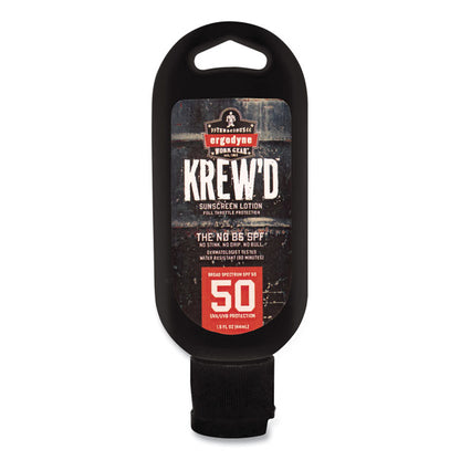 Krewd 6352 SPF 50 Sunscreen Lotion, 1.5 oz Bottle, 12/Carton
