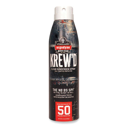 Krewd 6353 SPF 50 Sunscreen Spray, 5.5 oz Can