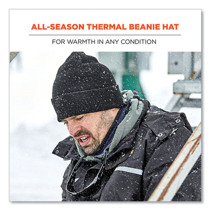 N-Ferno 6806 Cuffed Rib Knit Winter Hat, Acrylic, One Size Fits Most, Lime