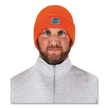 N-Ferno 6806 Cuffed Rib Knit Winter Hat, Acrylic, One Size Fits Most, Orange