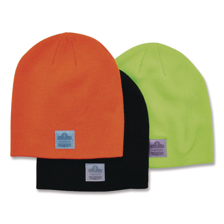 N-Ferno 6812 Rib Knit Beanie, Acrylic, One Size Fits Most, Black