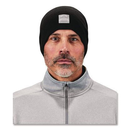 N-Ferno 6812 Rib Knit Beanie, Acrylic, One Size Fits Most, Black