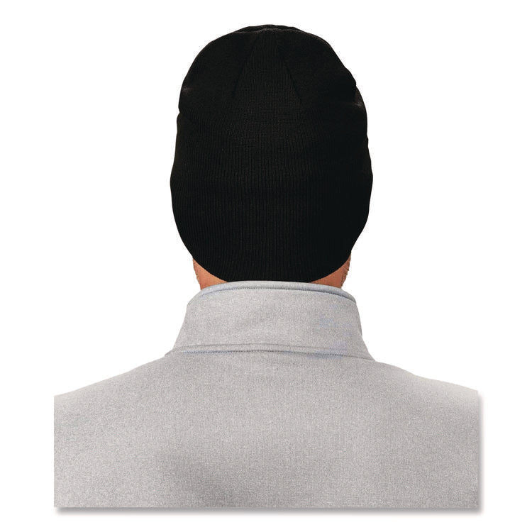 N-Ferno 6812 Rib Knit Beanie, Acrylic, One Size Fits Most, Black