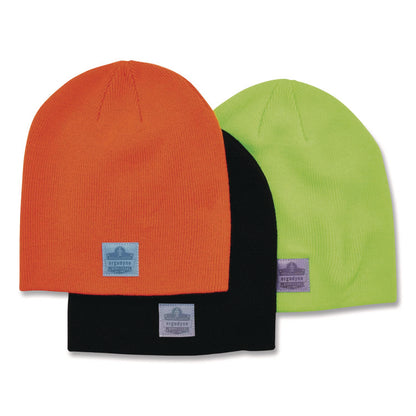 N-Ferno 6812 Rib Knit Beanie, Acrylic, One Size Fits Most, Orange