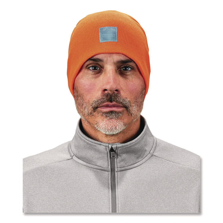 N-Ferno 6812 Rib Knit Beanie, Acrylic, One Size Fits Most, Orange