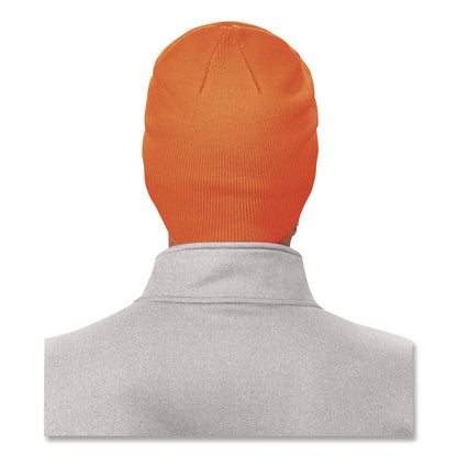 N-Ferno 6812 Rib Knit Beanie, Acrylic, One Size Fits Most, Orange