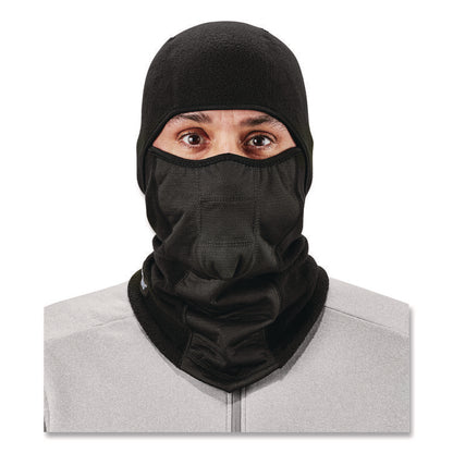 N-Ferno 6823 Hinged Balaclava Face Mask, Fleece, One Size Fits Most, Black