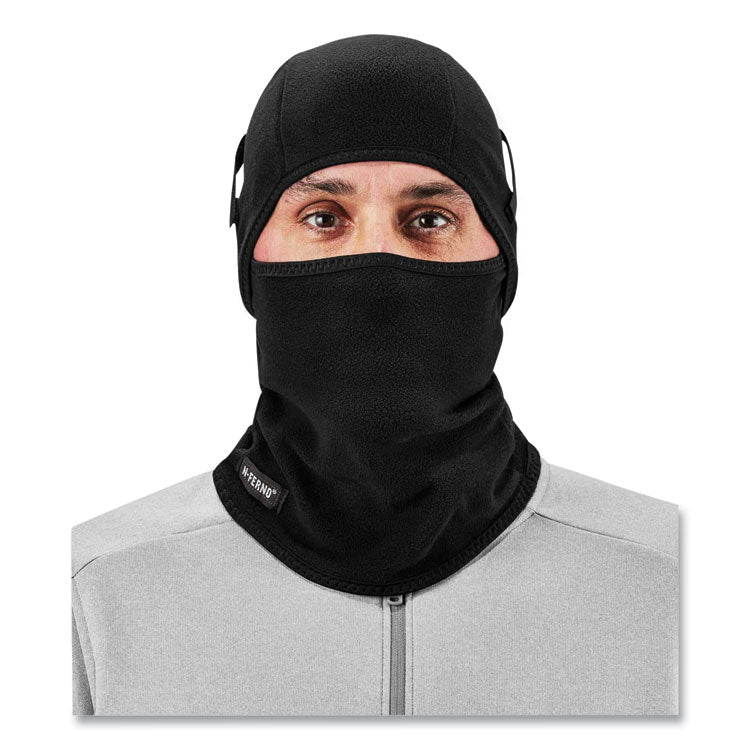 N-Ferno 6826 2-Piece Fleece Balaclava Face Mask, Fleece, One Size Fits Most, Black